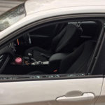 bmw 2014 side door glass replacement bofore photo